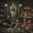 Saint Charlie and the Feast of Hypocrisy Poster – Satirical Political Wall Art