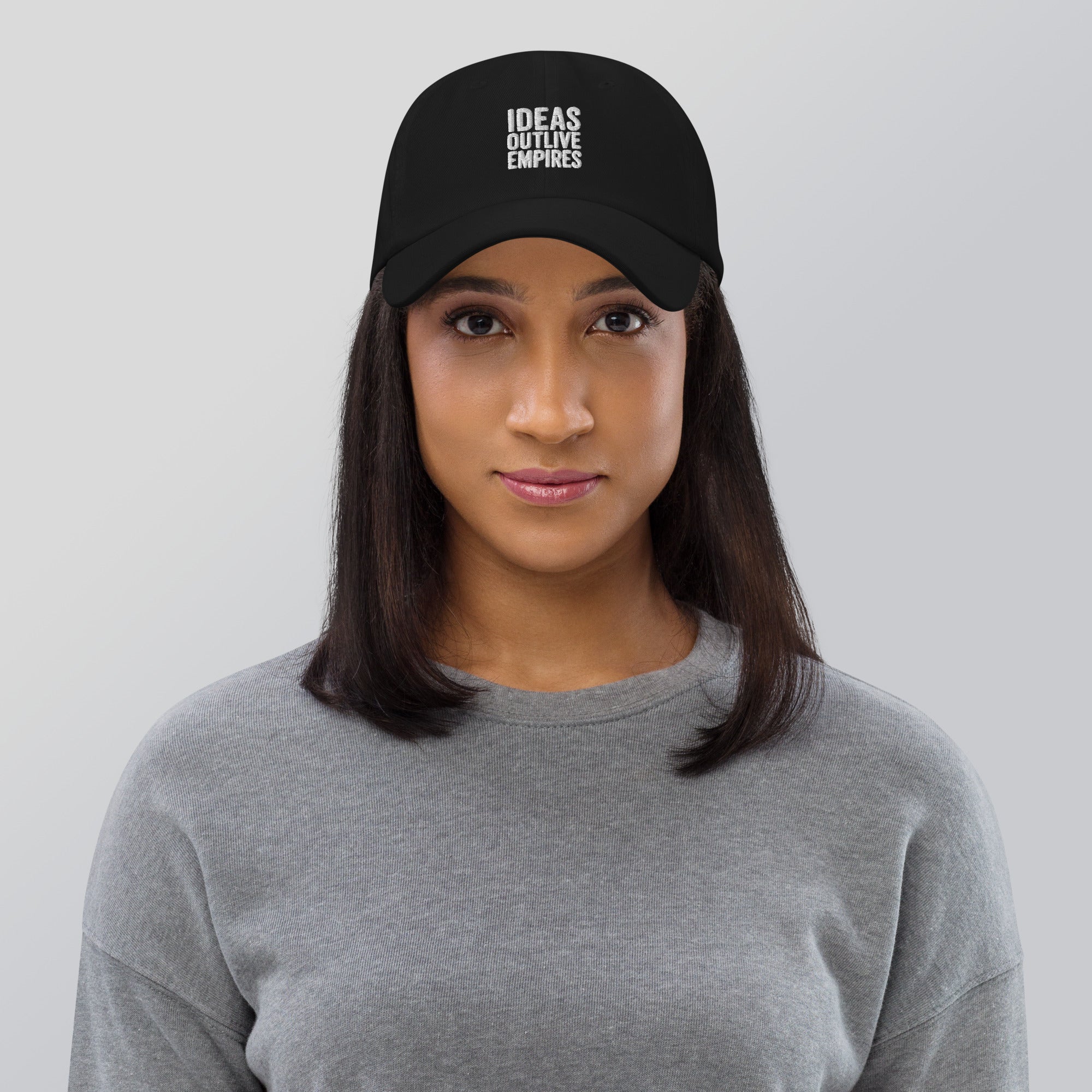 Ideas Outlive Empires Cap – Rebellious Satire Hat for Free Thinkers