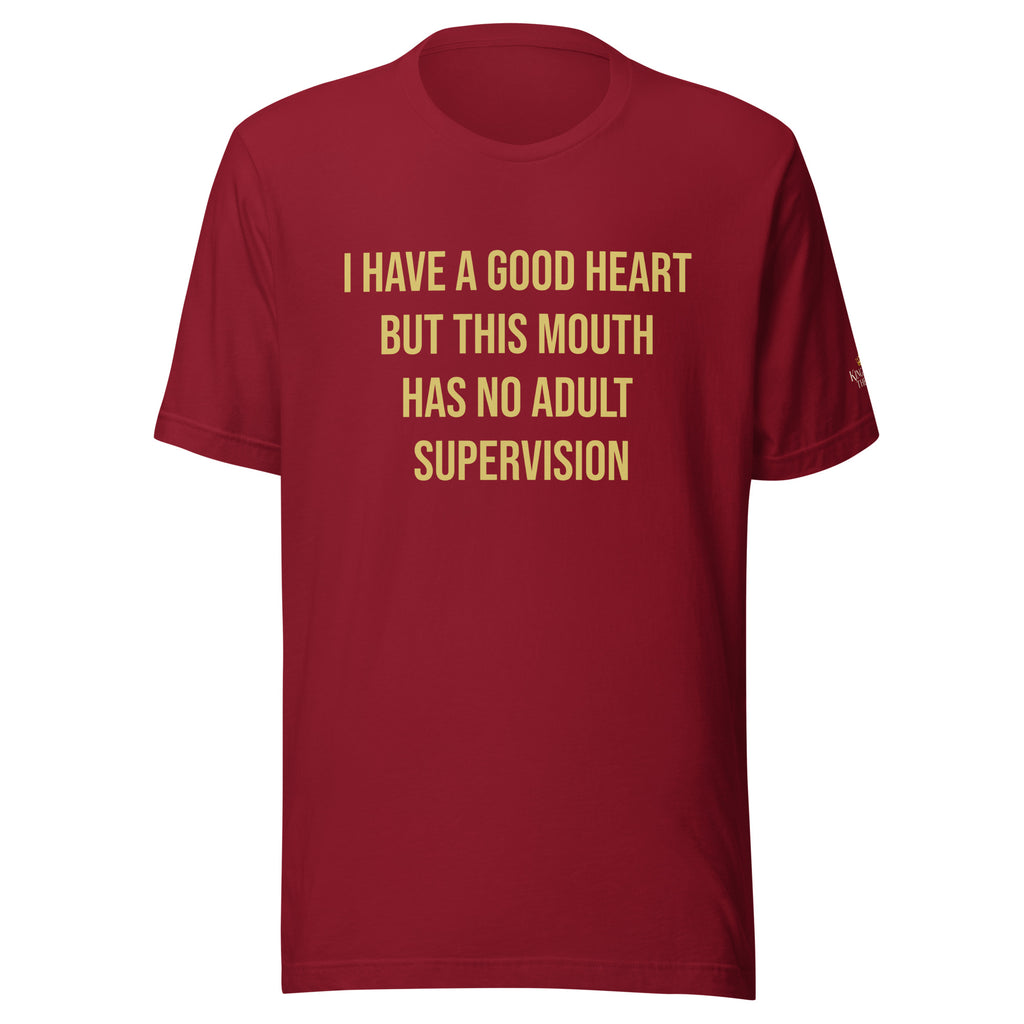 King Eddie Heritage Tee -  Good Heart, Unsupervised Mouth