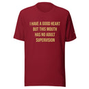 King Eddie Heritage Tee -  Good Heart, Unsupervised Mouth