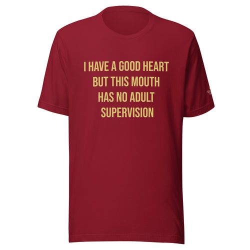 King Eddie Heritage Tee -  Good Heart, Unsupervised Mouth