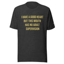 King Eddie Heritage Tee -  Good Heart, Unsupervised Mouth