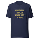King Eddie Heritage Tee- I Don’t Argue