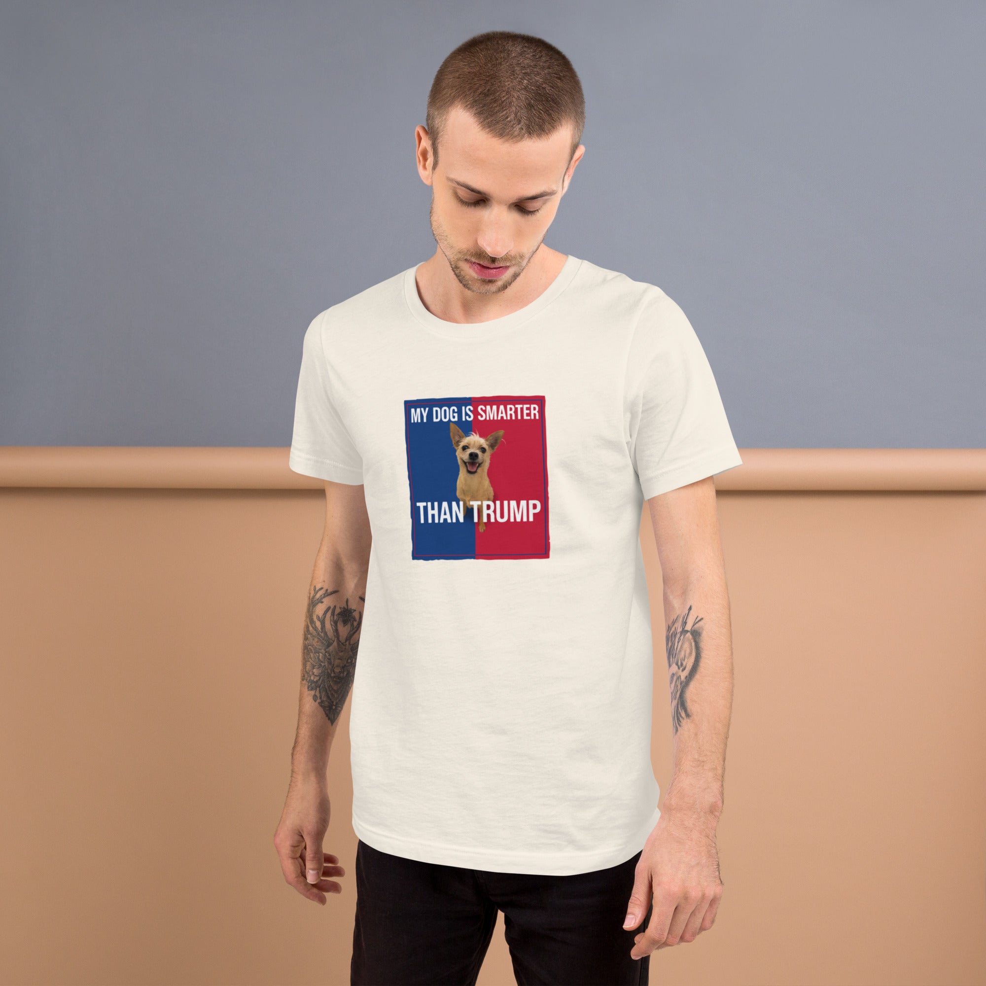 My Dog Is Smarter Than Trump T-Shirt – Funny Political Tee by Civil Heresy