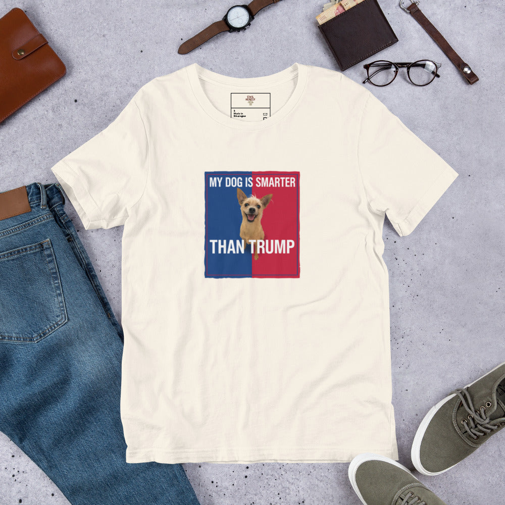 My Dog Is Smarter Than Trump Political Satire T-Shirt – King Eddie of Fur