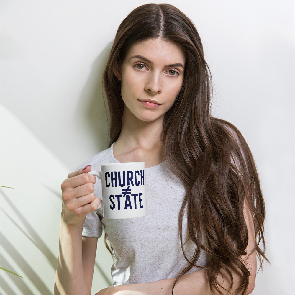 Church ≠ State Coffee Mug – Satirical Drinkware for Rebels and Free Thinkers